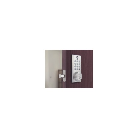 Cerradura Digital Autónoma YDD114 Assa Abloy, Apertura con Teclado o Llave, 10 Usuarios