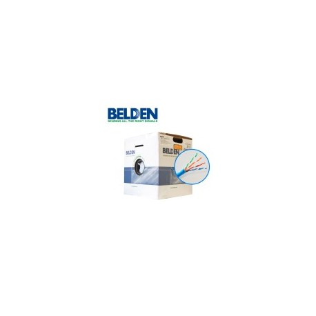 Bobina de Cable Cat6 UTP Belden, 305 Metros, Color Azul