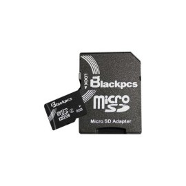 Memoria Micro SD BlackPcs, 8 GB, Color Negro, Clase 4