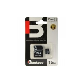 Memoria Micro SD BlackPcs, 16 GB, Color Negro, Clase 10