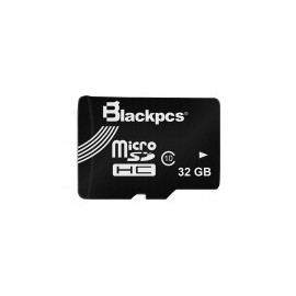 Memoria Micro SD BlackPcs, 32 GB, Color Negro, Clase 10