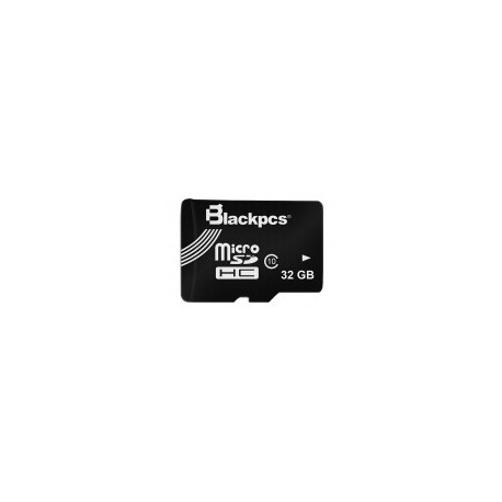 Memoria Micro SD BlackPcs, 32 GB, Color Negro, Clase 10