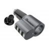 Cargador de Auto Blackpcs 3 Puertos USB Manos Libres, Color Negro