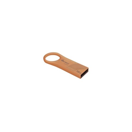 Memoria USB BlackPcs, 16 GB, USB 2.0, Lectura 12 MBs, Escritura 4 MBs, Color Bronce