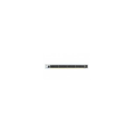 Switch Cisco Gigabit Ethernet Catalyst 1000, 48 Puertos 10,100, 1000 Mbps + 4 Puertos SFP, 56 Gbit/s, 15.360 — charola versión light mallafils charofil, 54/100 mm,…